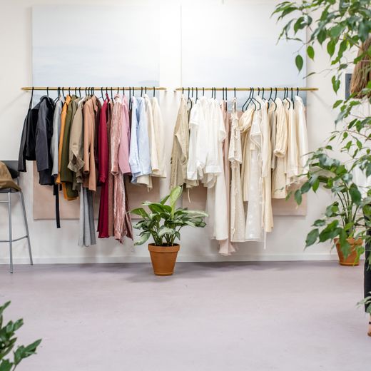 Clothing collection in a fashion storefront example